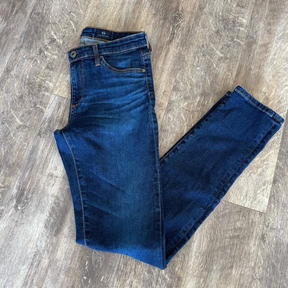 AG The PRIMA Mjd-Rise Cigarette Jeans - Dark Wash - Picture 9 of 10